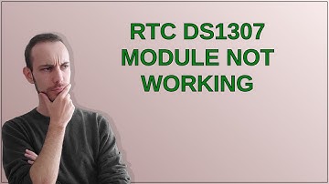 Arduino: RTC DS1307 module not working