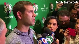 Brad Stevens Gives UPDATE on Kyrie IRVING, Jaylen BROWN, Marcus SMART I March 14, 2018