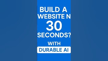 Build a Full Website in 30 Seconds with Durable AI — Free & No Coding Needed!