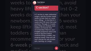 When did you start picking up a toddler after a C-section?
