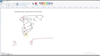 Simplifying a higher radical expression Multivariate