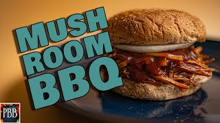 Mushroom Barbecue?  Easy Plant Based Pulled "Pork" Sandwich