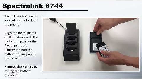 Spectralink 8744 Pivot   How To Change the Battery and Battery Hot Swap