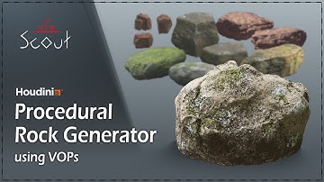 proc. ROCK Generator in Houdini using VOPs - Course |  vfx-Scout