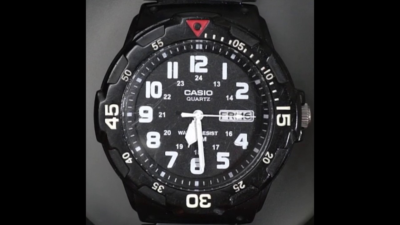 Дайверские часы Casio MRW200H-1BV с батарейкой 5125 + замена прокладки + обзор