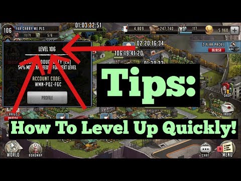 The Walking Dead: Road To Survival - Tips: How To Level Up Quickly! Lvl 100-125