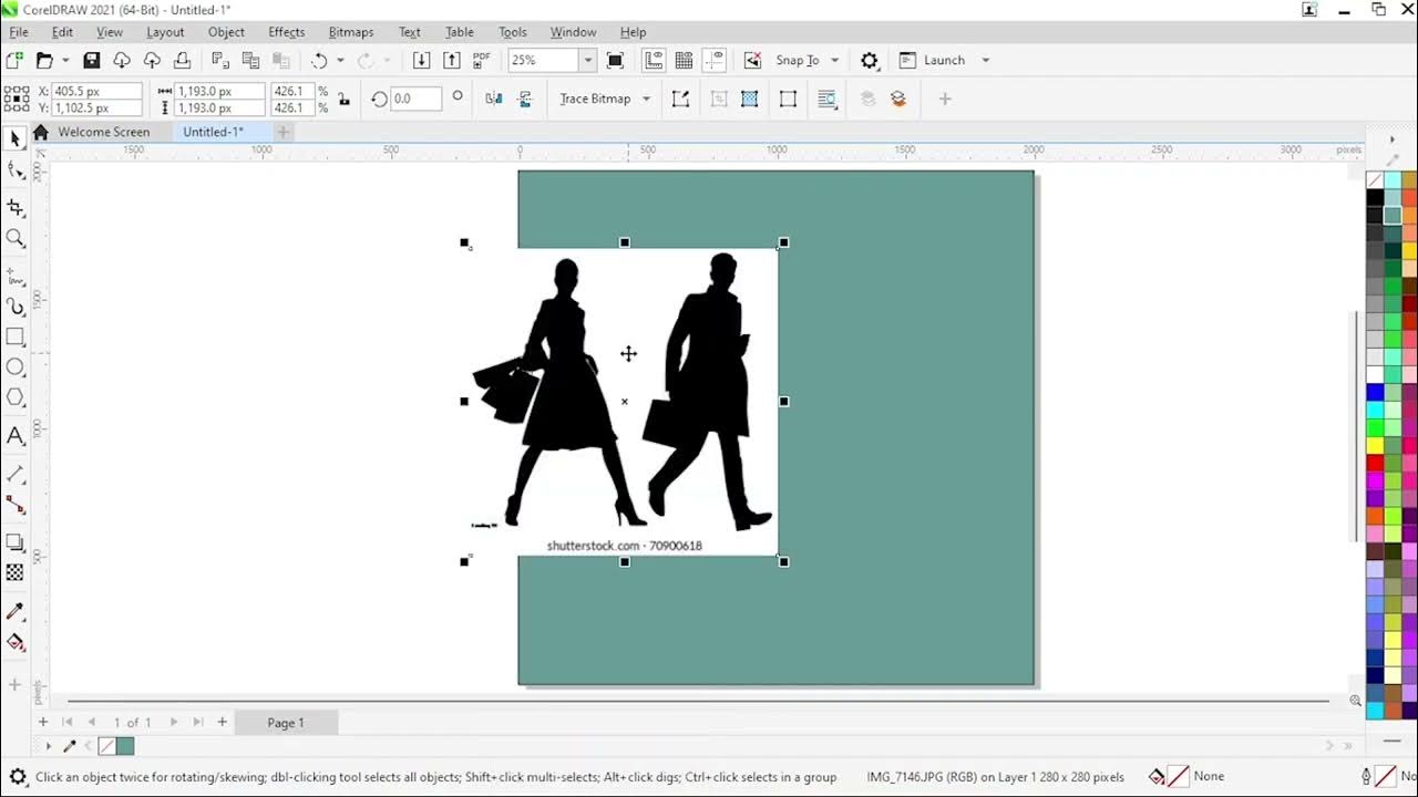 How to remove background of vectors images in corel draw (clipart) YouTube