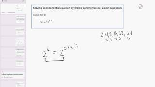 Famous 23 01 Solving an exponential equation by finding common bases: Linear exponents Net Worth