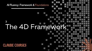 3. The 4D Framework - AI Fluency- Framework & Foundations - Claude course