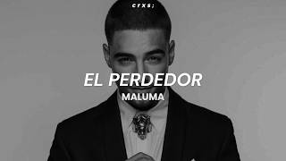 Maluma - El Perdedor (Letra/Lyrics) — trending on YouTube in Peru