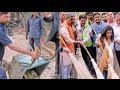 Delhi BJP chief expresses regret over dumping trash on road