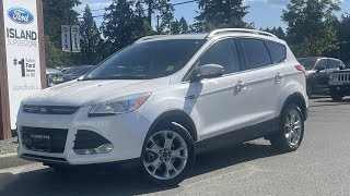 2014 Ford Escape Titanium + Moonroof, Trailer Tow Hitch, AWD Review | Island Ford 14 Ford Escape Titanium