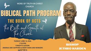 Biblical Path Program with Bishop Jethro Harden