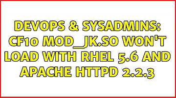 DevOps & SysAdmins: CF10 mod_jk.so won