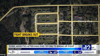 Three arrested in Jackson County after man dies while trying to break up fight