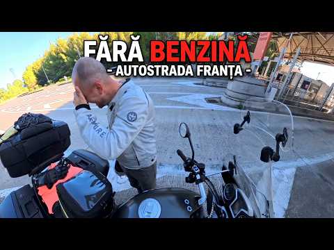 Fara Benzina! Am impins motocicleta pe autostrada in Franta! Motovlog - Ep#7