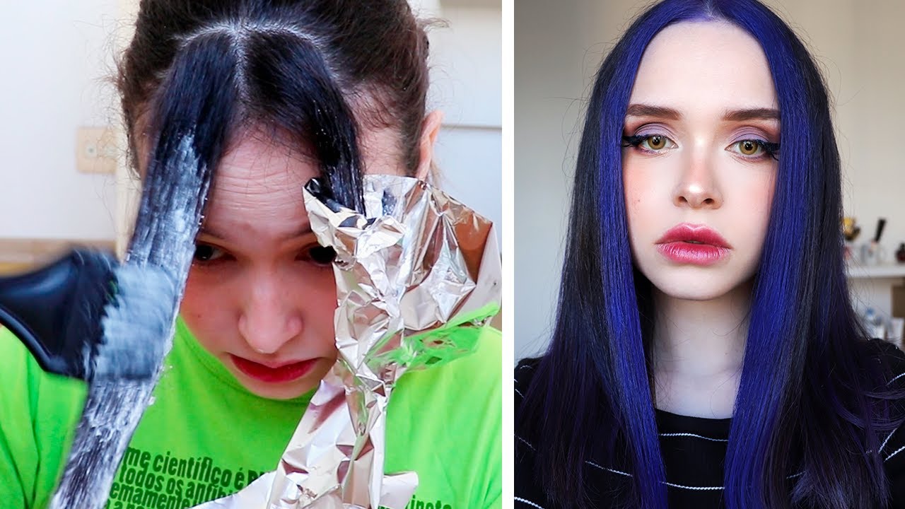 PINTANDO MECHAS E-GIRL EM CASA