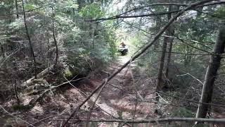 atv climbs huge hill