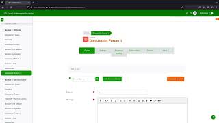 How to add a Discussion Forum on LMS