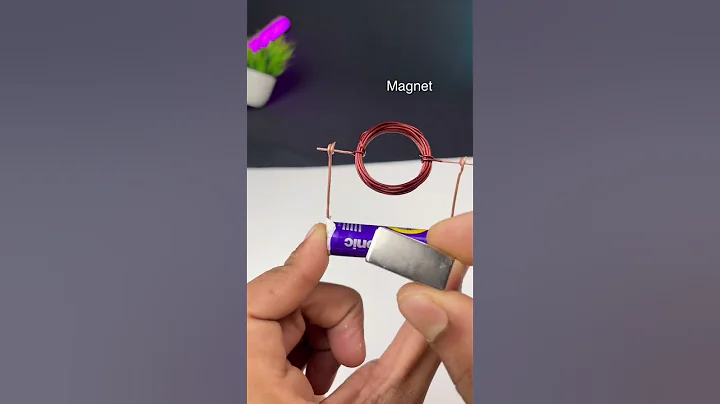 The world’s easiest DC Motor! #shorts #dcmotor #diyprojects