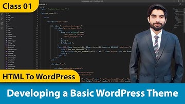 Developing a Basic WordPress Theme | WordPress Theme Development | HTML To WordPress | Urdu / Hindi