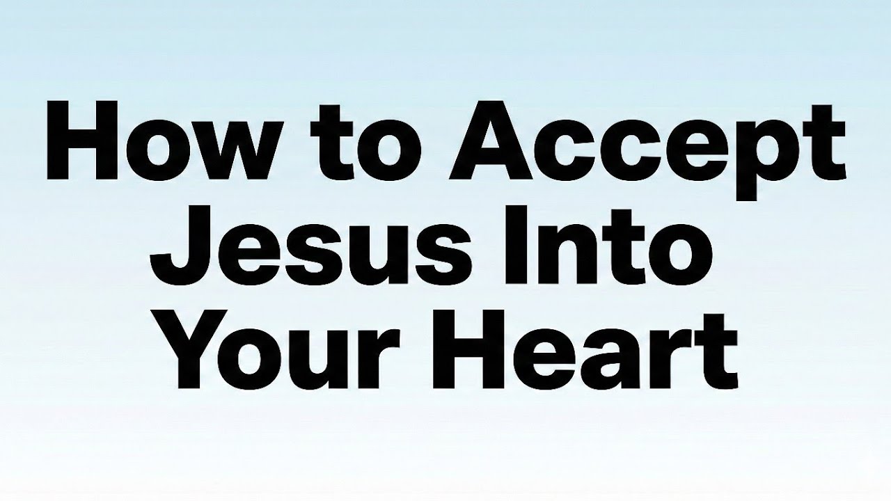 How To Accept Jesus Into Your Heart #christianmotivation - YouTube