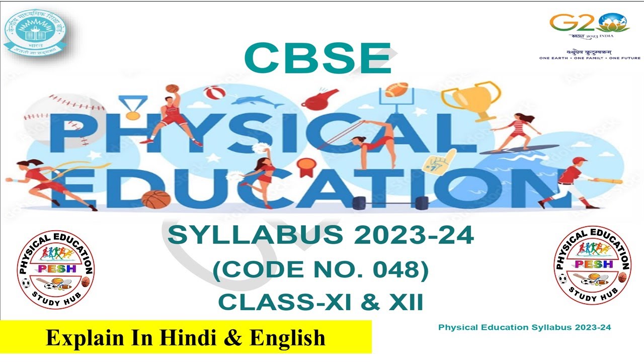 CBSE Class 12 Physical Education Syllabus 2023 24 cbse 12th Cbse class 12 physical education syllabus 2023 24 cbse 12th