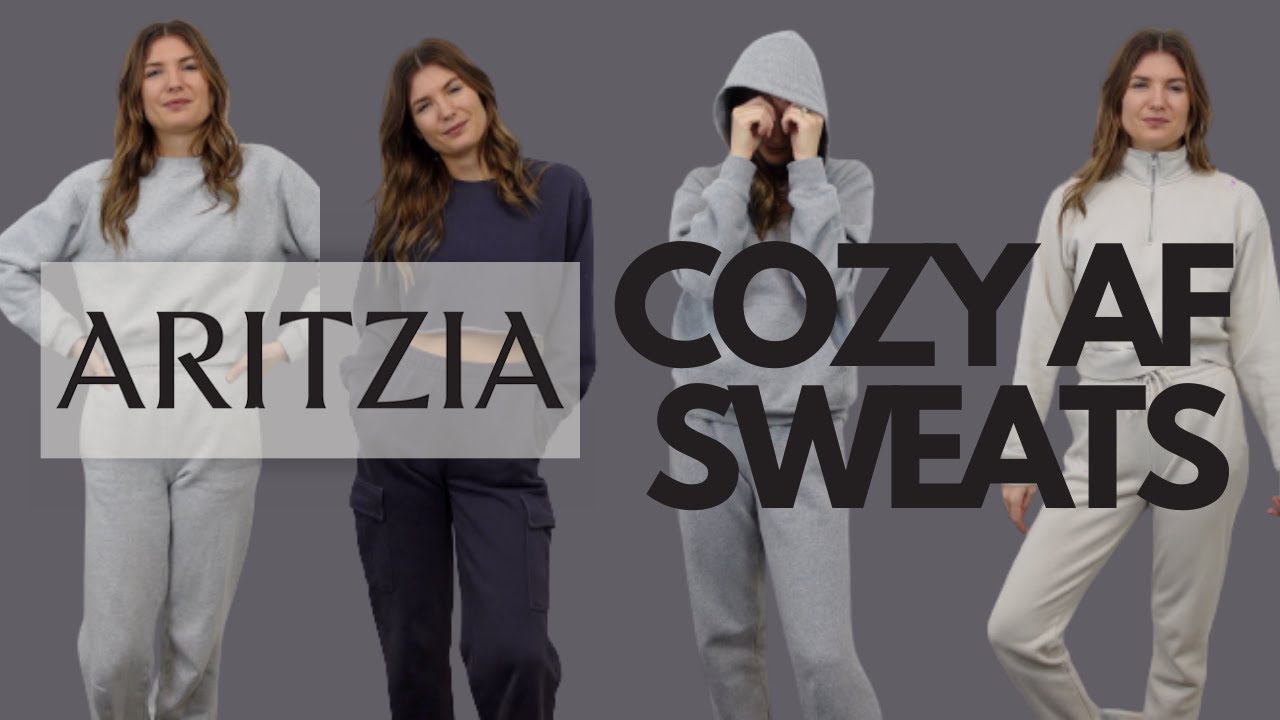 ARITZIA LOUNGEWEAR  Try-on/Review - Cozy AF Sweatpants, Hoodies, Crewnecks  