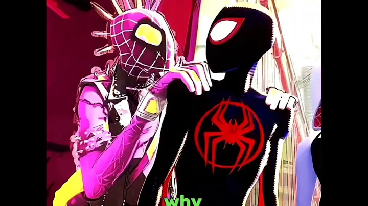 Why does Hobie Turns PINK with Miles in SPIDER-MAN: ACROSS THE SPIDER-VERSE Theory... #shorts