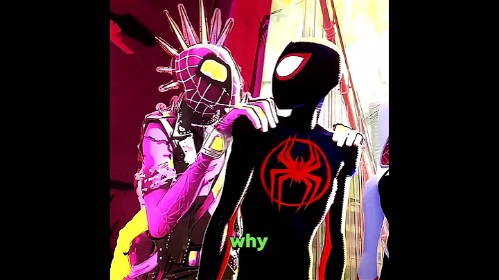 Why does Hobie Turns PINK with Miles in SPIDER-MAN: ACROSS THE SPIDER-VERSE Theory... #shorts