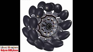 122. Mecanum Wheel Mechanism || Free download 3D model