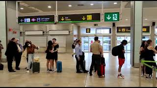 La T2 de Barajas ayer, durante un vuelo nacional Madrid-Palma