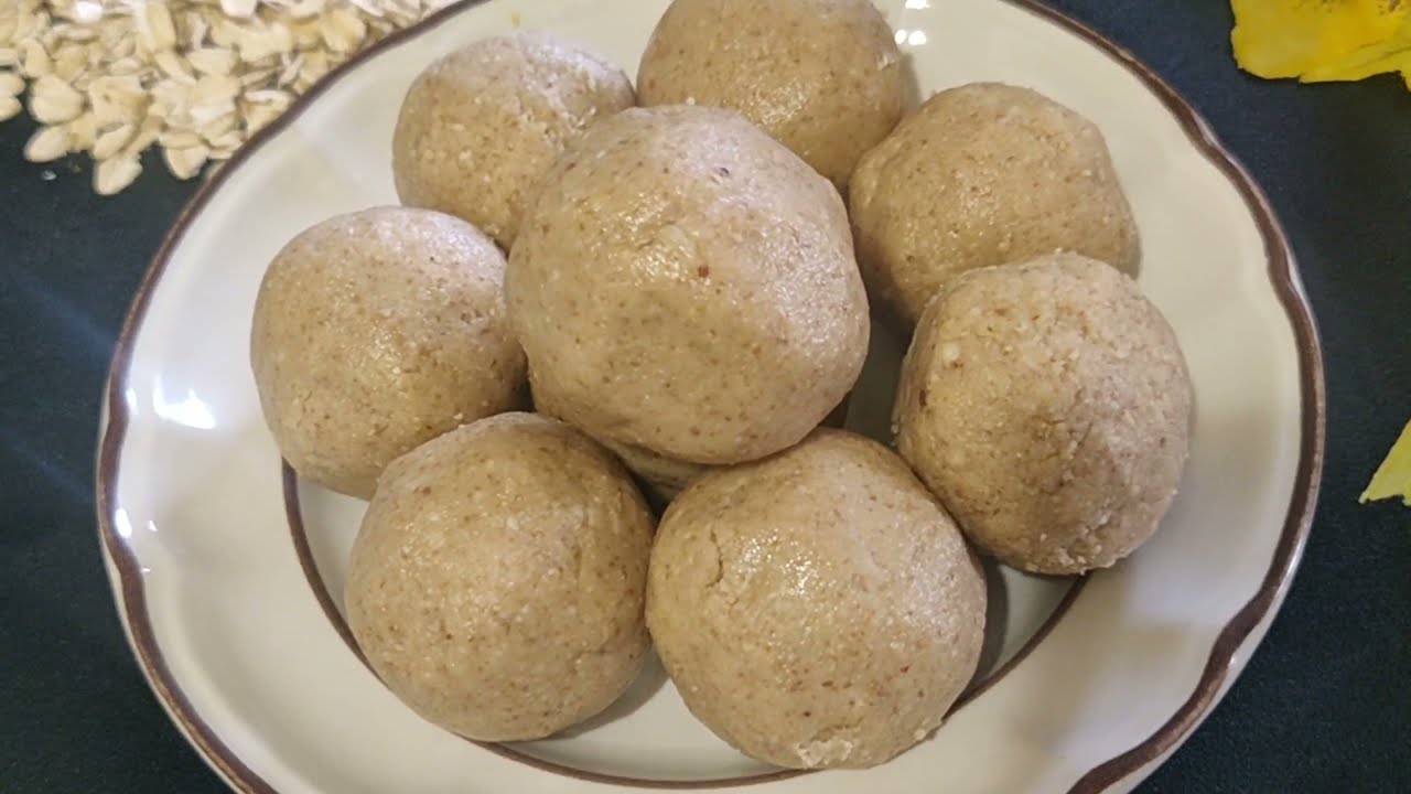 Oats Laddu Recipe Healthy Oats & Nuts Ladoos Try Different KItchen