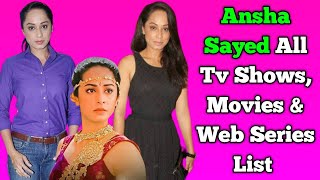Ansha Sayed All Tv Serials List Full Filmography All Web Series List Cid
