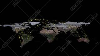 Abstract of world network, internet and global connection concept