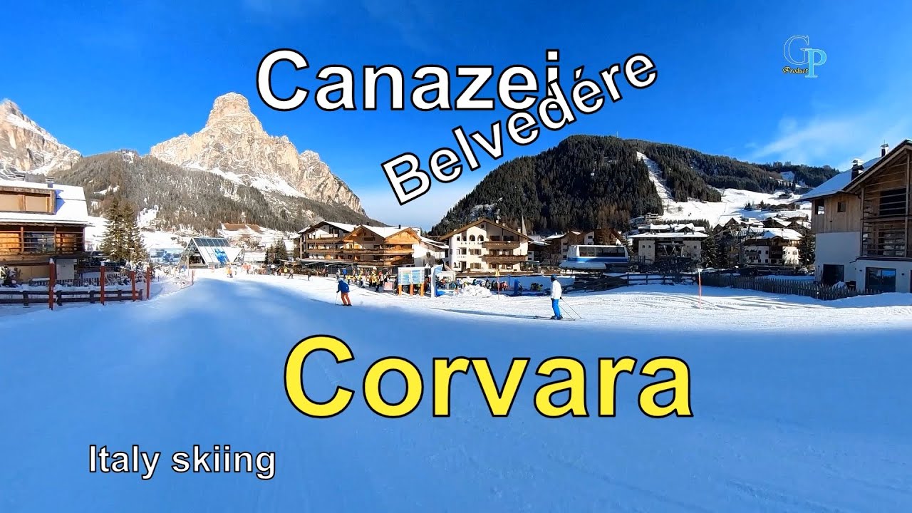 Italy Skiing Canazei Belvedère Corvara