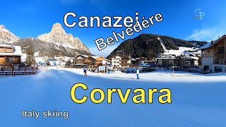 Italy Skiing Canazei Belvedère Corvara