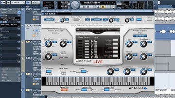 MIDI and the Auto Tune Effect in Auto Tune Live