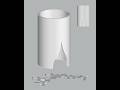 Cylindrical Shell Bezier Opening | Rhino Grasshopper