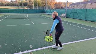 Sarah Fisher, Task 2 Demo Between Point Serve Routine, LTA Level 2 Readiness Test