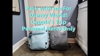 Pack with me for a Disney World Couple's Trip | 4 Nights Personal Items only Flying Spirit Airlines by Momma Snark 763 views 3 months ago 50 minutes