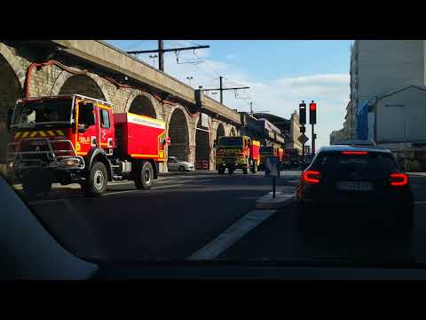 convoi pompier départ de feu dans le Gard