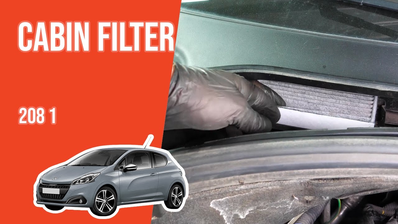 How to replace the cabin filter Peugeot 208 mk1 👃 YouTube