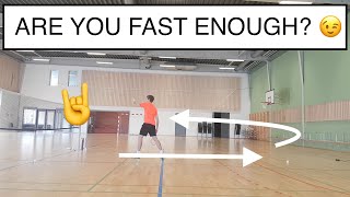 BADMINTON FOOTWORK #10  SPEED CHALLENGE, CAN YOU REACH THE SHUTTLE?