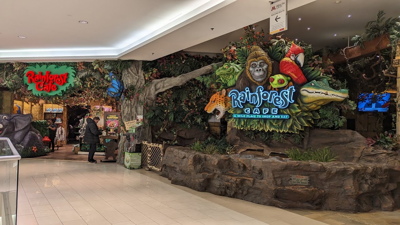 The Rainforest Cafe in the Mall of America in Minneapolis, MN 