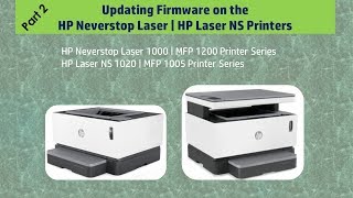 HP Neverstop Laser | Laser NS Printers : Update Printer Firmware