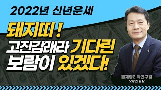 2022 신년운세 돼지띠 [고진감래라 기다린 보람이 있겠다! ] / 47년생 59년생 71년생 83년생 95…