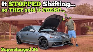 I Bought a Supercharged Audi at Auction and got 50% off because of a Mystery Transmission Issue
