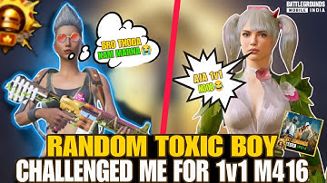 😂RANDOM TOXIC BOY CHALLENGED ME FOR 1v1 M416 ROOM IN BGMMI🥶☠️ | #bgmi #pocox6pro #1v1tdm #gaming