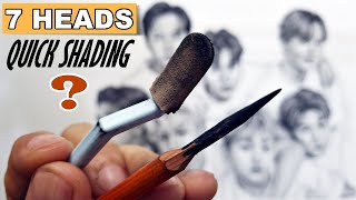 QUICK SHADING- 7 Heads in 7 Days? Realistic Pencil Drawing Tutorial! screenshot 3